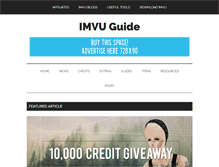 Tablet Screenshot of imvuguide.com